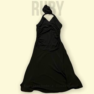 Ruby black tie cocktail dress​​​